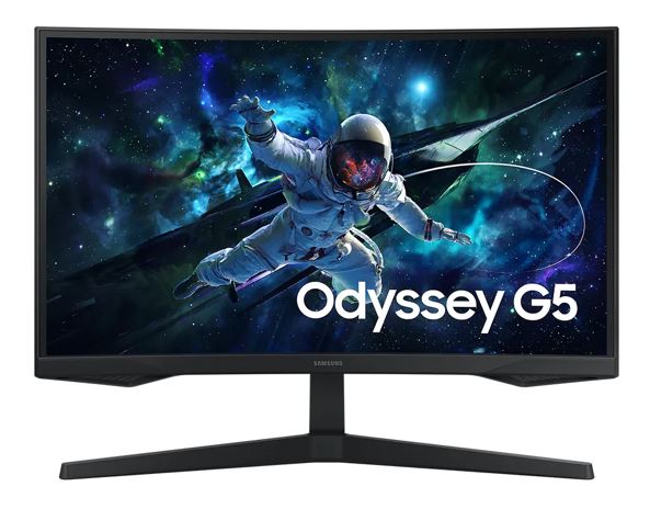 Samsung Odyssey G55C 32' QHD Curved Gaming Monitor 2560 x 144 165Hz16:9 1000R 1ms VA AMD FreeSync HDR10 DisplayPort HDMI Tilt VESA Headphone 3YR WTY LS32CG552EEXXY