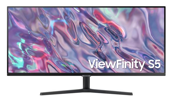 Samsung 34' ViewFinity S50GC UWQHD Ultra-Wide 3000:1 100Hz 3440x1440 21:9 5ms 250 cd/? HDR10 VA DP 2xHDMI Headphone Tilt Adjustable VESA Black 3Y WTY LS34C500GAEXXY