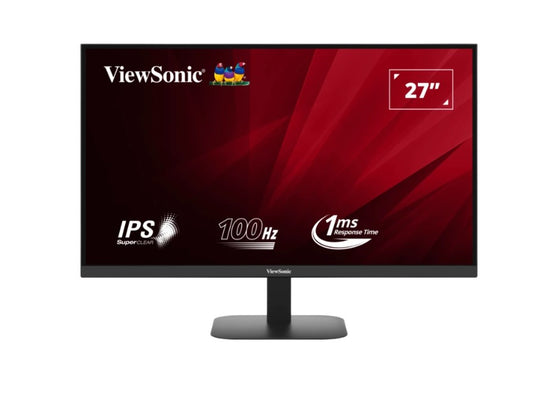 ViewSonic 27' VA2708 2K, 100hz, SuperClear IPS, 1ms, HDR10, 2 x Speakers, Seamless viewing, HDMI 2.0, DP x 1, Audio, Eco Mode VES 75, Monitor VA2708-2K-MHD