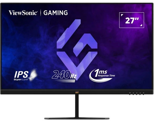 ViewSonic 27' Full HD 100Hz SuperClear IPS Panel with DisplayPort HDMI and VGA Speakers 2W VESA mount Monitor VA2732-MHD-3