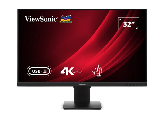 ViewSonic 32' VG 4K SuperClear VA, USB-C, DP, Height Adjust, 3y Advance Replacement, Business Pro Monitor VG3208U-4K