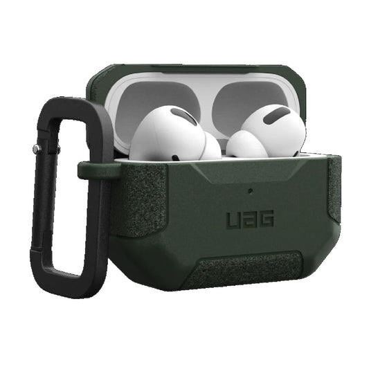 UAG Scout Apple Airpods Pro (2nd Gen) Case - Black (104123114040), DROP+ Military Standard, Detachable Carabiner, Tactical Grip, Featherlight 104123114040