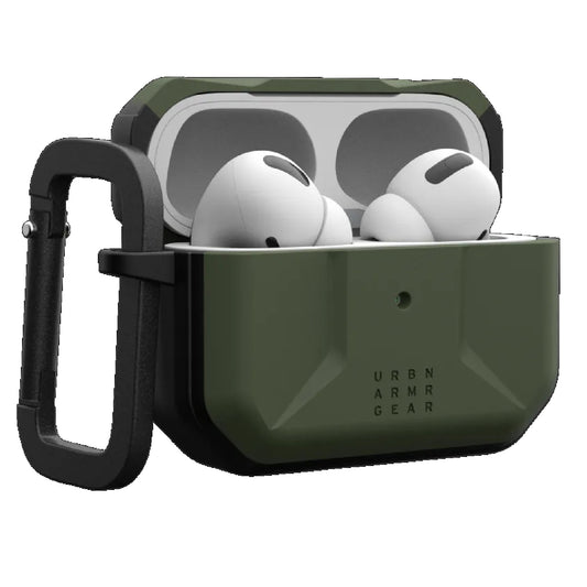 UAG Civilian Apple Airpods Pro (2nd Gen) Case - Olive Drab (104124117272), DROP+ Military Standard, Co-Mold Design, Weather-Resistant, Precise Fit 104124117272