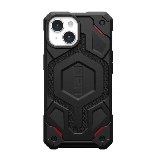 UAG Monarch Pro Kevlar MagSafe Apple iPhone 15 (6.1') Case - Kevlar Black (114219113940), 25ft. Drop Protection (7.6M), 5 Layers of Protection 114219113940
