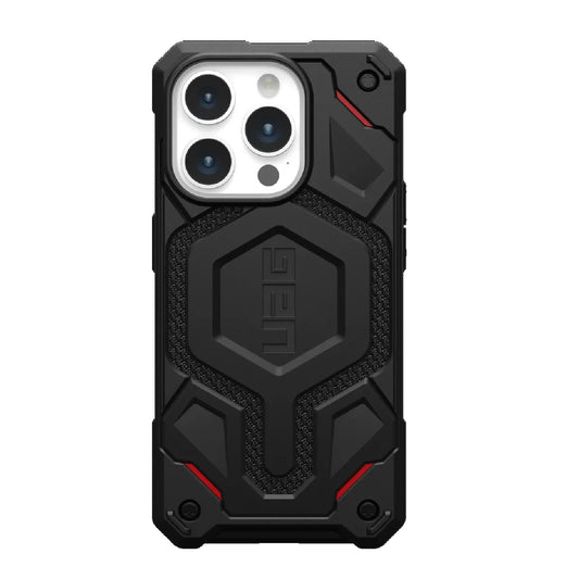UAG Monarch Pro MagSafe Apple iPhone 15 Pro (6.1') Case - Kevlar Black (114221113940), 25ft. Drop Protection(7.6M), 5 Layers of Protection 114221113940