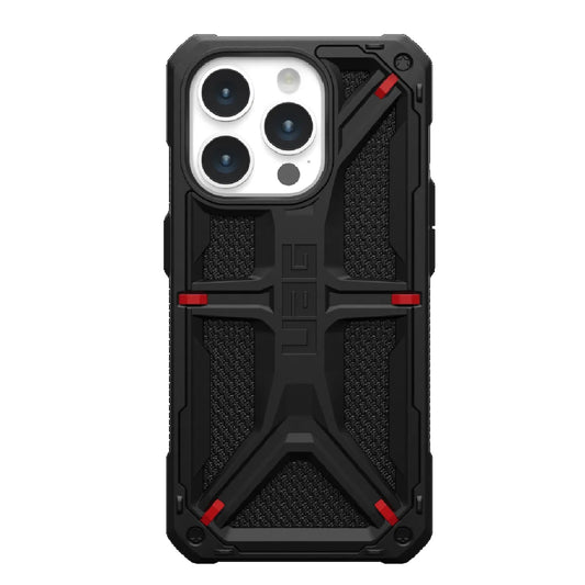 UAG Monarch Kevlar Apple iPhone 15 Pro (6.1') Case - Kevlar Black (114278113940), 20ft. Drop Protection(6M), 5 Layers of Protection, Tactical Grip 114278113940