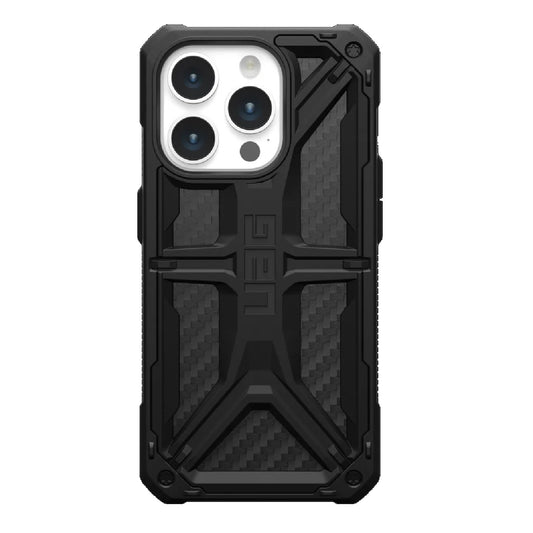 UAG Monarch Apple iPhone 15 Pro (6.1') Case - Carbon Fiber (114278114242), 20ft. Drop Protection(6M), 5 Layers of Protection, Tactical Grip 114278114242