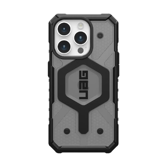 UAG Pathfinder MagSafe Apple iPhone 15 Pro (6.1') Case - Ash (114281113131), 18ft. Drop Protection (5.4M), Raised Screen Surround, Armored Shell 114281113131
