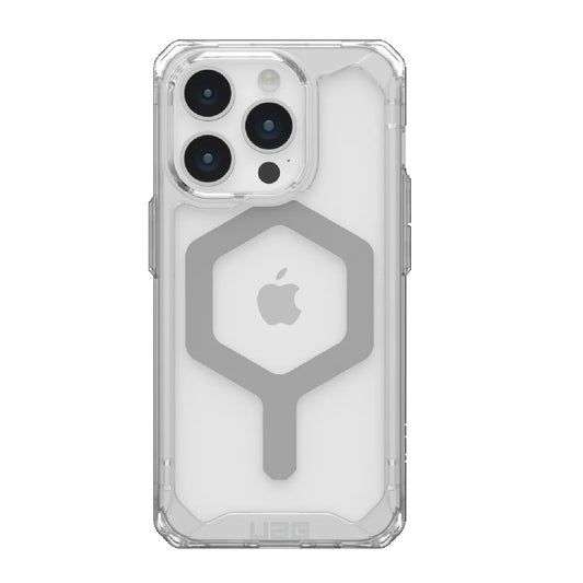 UAG Plyo MagSafe Apple iPhone 15 Pro (6.1') Case - Ice/Silver (114286114333), 16ft. Drop Protection (4.8M), Raised Screen Surround, Air-Soft Corners 114286114333