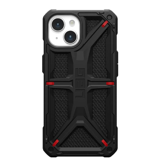 UAG Monarch Kevlar Apple iPhone 15 (6.1') Case - Kevlar Black (114289113940), 20ft. Drop Protection (6M), 5 Layers of Protection, Tactical Grip 114289113940