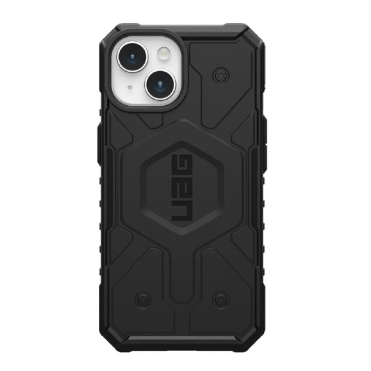 UAG Pathfinder MagSafe Apple iPhone 15 (6.1') Case - Black (114291114040), 18ft. Drop Protection (5.4M), Tactical Grip, Raised Screen Surround 114291114040