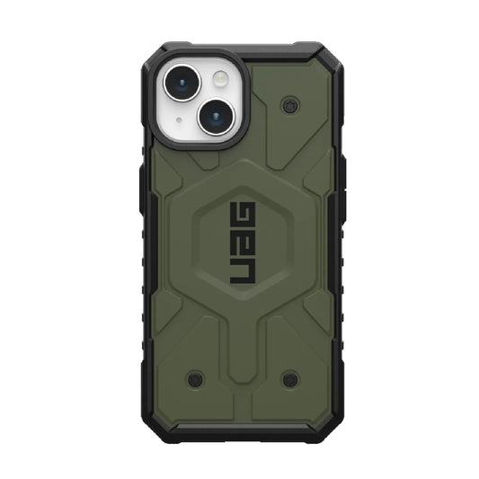 UAG Pathfinder MagSafe Apple iPhone 15 (6.1') Case - Olive Drab (114291117272), 18ft. Drop Protection (5.4M), Raised Screen Surround, Armored Shell 114291117272
