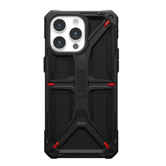 UAG Monarch Kevlar Apple iPhone 15 Pro Max (6.7') Case - Kevlar Black(114298113940), 20ft. Drop Protection (6M), 5 Layers of Protection, Tactical Grip 114298113940