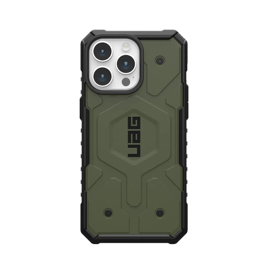 UAG Pathfinder MagSafe Apple iPhone 15 Pro Max (6.7') Case - Olive Drab(114301117272), 18ft. Drop Protection(5.4M), Raised Screen Surround, Armored Shell 114301117272