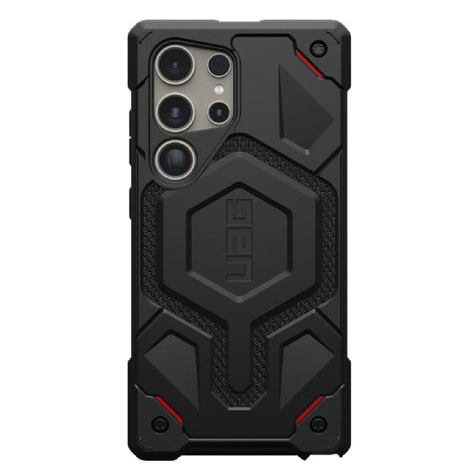 UAG Monarch Kevlar Samsung Galaxy S24 Ultra 5G (6.8') Case - Black (214415113940), 20 ft. Drop Protection (6M), Multiple Layers, Tactical Grip, Rugged 214415113940