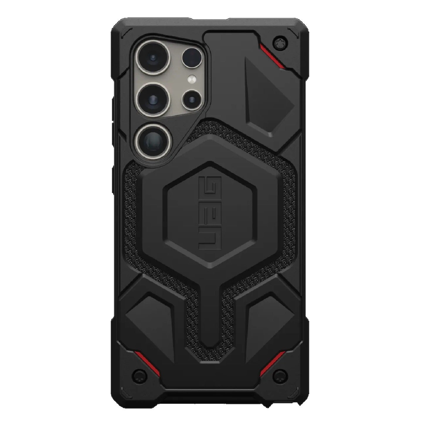 UAG Monarch Pro Magnetic Kevlar Samsung Galaxy S24 Ultra 5G (6.8') Rugged Case - Black (214416113940), 25ft. Drop Protection (7.6M), 10 Years Warranty 214416113940