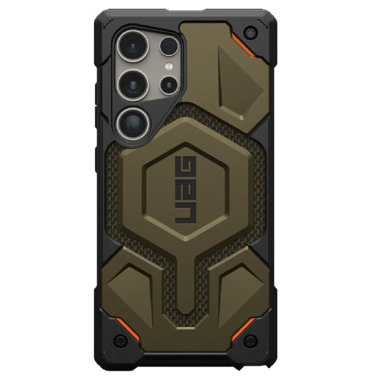 UAG Monarch Pro Magnetic Kevlar Samsung Galaxy S24 Ultra 5G (6.8') Case - Elemental Green (21441611397B), 25ft. Drop Protection(7.6M), Multiple Layers 21441611397B