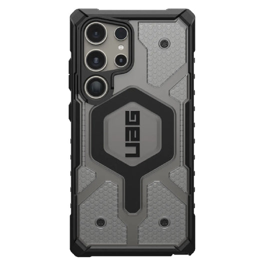 UAG Pathfinder Clear Pro Magnetic Samsung Galaxy S24 Ultra 5G (6.8') Case - Ice (214427114343), 18ft. Drop Protection (5.4M), Raised Screen Surround 214427114343