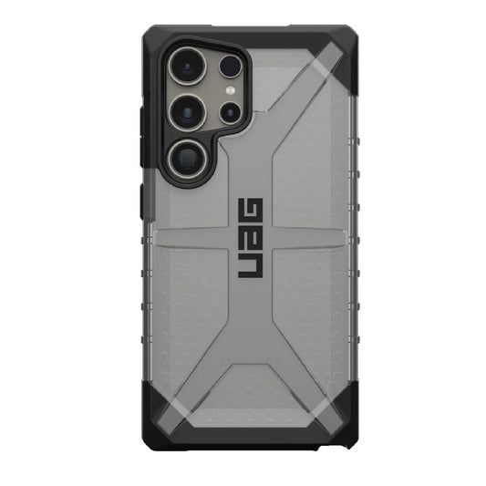 UAG Plasma Samsung Galaxy S24 Ultra 5G (6.8') Case - Ice (214435114343), 16ft. Drop Protection (4.8M), Raised Screen Surround, Tactical Grip, Lightweight 214435114343