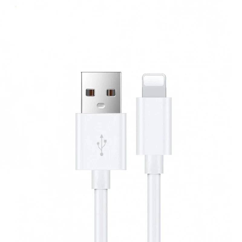 USP Lightning to USB-A Cable (2M) White - Quick Charge & Connect, 2.4A Rapid Charge, 480Mbps Transfer, Fast Charge, Tested 10K+ Bend, Durable & Reliable 6972890207897