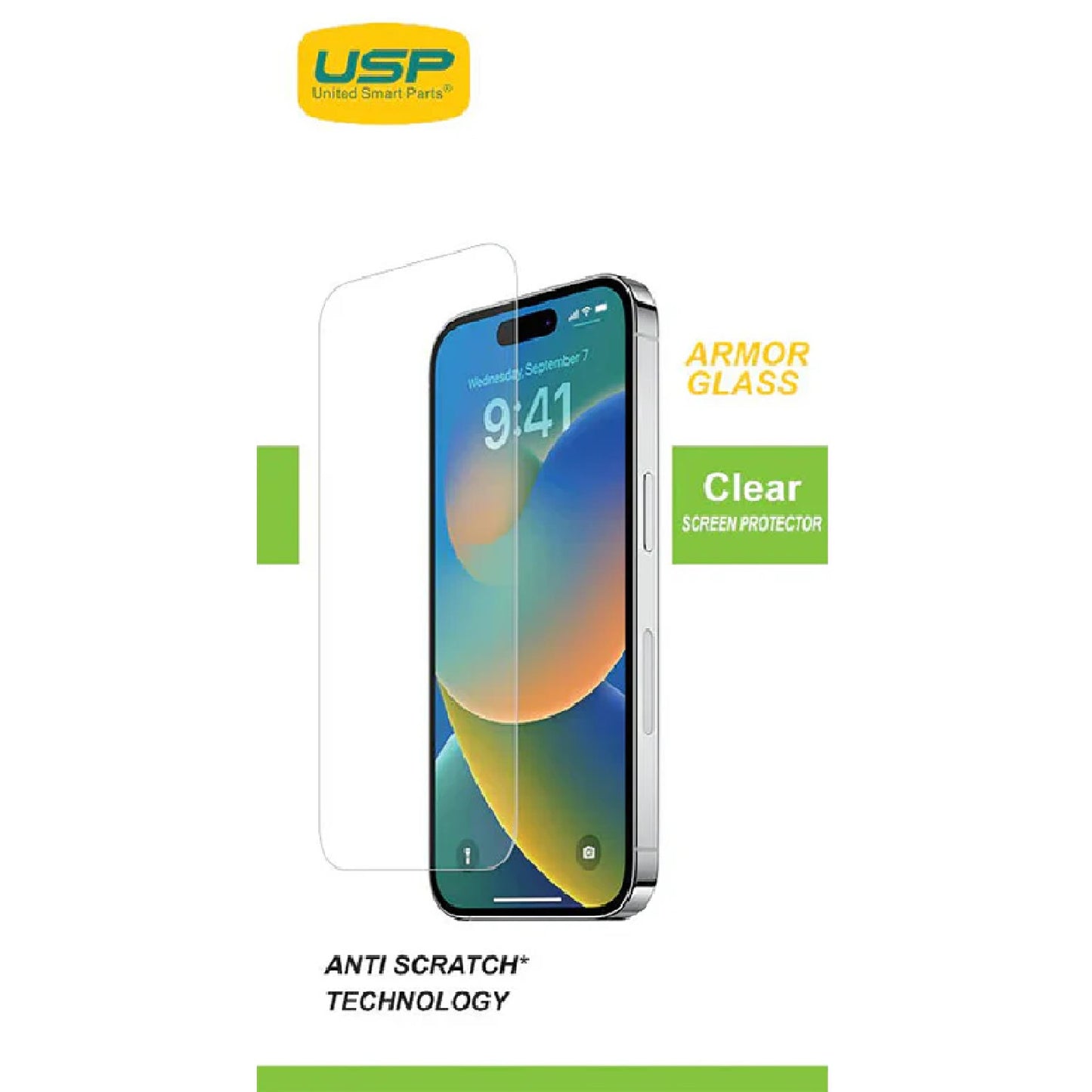 USP Apple iPhone 17 Pro Max / 16 Pro Max (6.9') Armor Glass Screen Protector - 9H Hardness, Scratch-Resistance, 5 Years Warranty 6976552042314