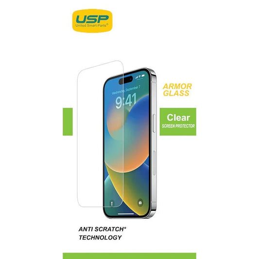 USP Apple iPhone 17e / iPhone 16e / iPhone 14 / iPhone 13 Pro / iPhone 13 Armor Glass Full Cover Screen Protector - Scratch-Resistance, 3 Years Warrant  6976552042475