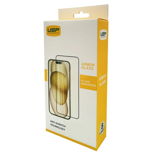 USP Apple iPhone Air (6.5') Armor Glass Full Cover Screen Protector - 9H Hardness, Scratch-Resistance, Anti-fingerprint, 3 Years Warranty 6976552044240