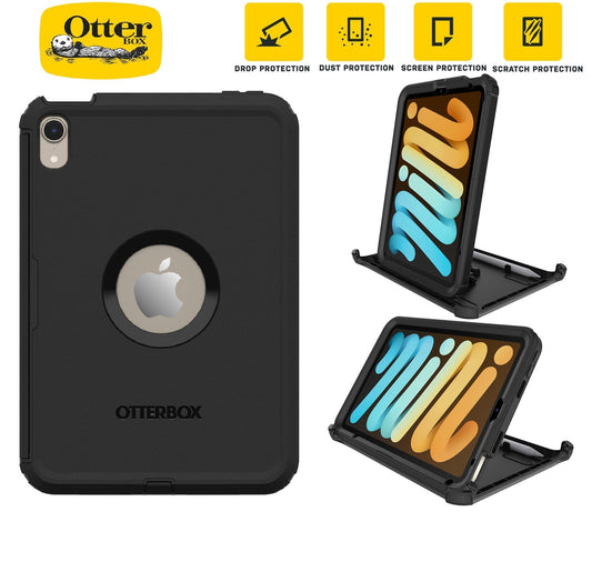 OtterBox Defender Apple iPad Mini A17 Pro (7th Gen) / iPad Mini (8.3') (6th Gen) Case Black - No Retail Packaging - (77-87478), 7 Years Warranty 77-87478