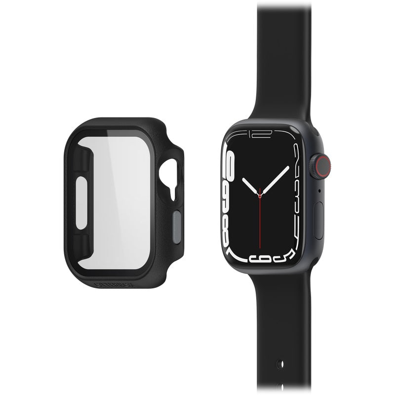 Otterbox Apple Watch Series 9/8/7 45MM Eclipse Case with Screen Protector - Pavement (Black / Grey) (77-90529), Guards Display, 2 Years Warranty 77-90529