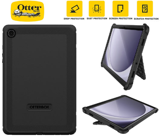 OtterBox Defender Samsung Galaxy Tab A9+ (11') Case Black - ProPack - (77-95007), DROP+ 2X Military Standard, Multi-Layer, Built-in-Screen Protector 77-95007