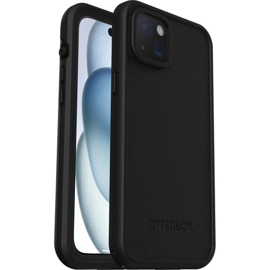 OtterBox Fre MagSafe Apple iPhone 15 Plus (6.7') Case - Black(77-95536), DROP+ 5X Military Standard, Waterproof IP68 Rated, Wireless Charging Compatible 77-95536