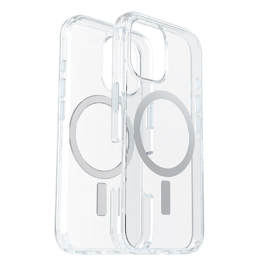 OtterBox Symmetry Clear MagSafe Apple iPhone 16 Plus (6.7') Case Clear - (77-96345), Antimicrobial, DROP+ 3X Military Standard, Raised Edge 77-96345