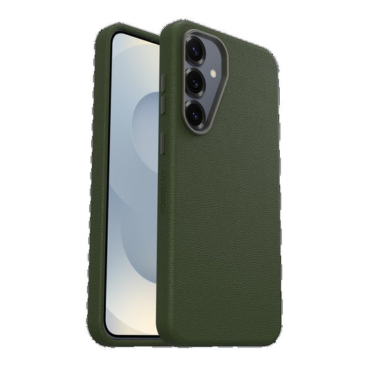 OtterBox Symmetry Cactus Leather Samsung Galaxy S25 5G (6.2') Case Cactus Grove Green - (77-97389), DROP+ 3X Military Standard, 7 Years Warranty 77-97389