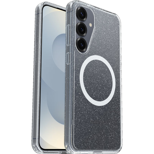 OtterBox Symmetry Clear Magnets Samsung Galaxy S25+ 5G (6.7') Case Stardust 3.0 (Clear) - (77-97468), DROP+3X Military Standard, 7 Years Warranty 77-97468