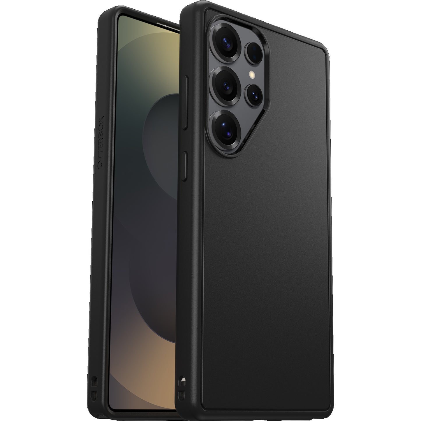 OtterBox React Samsung Galaxy S25 Ultra 5G (6.9') Case Black Crystal (Clear/Black) -(77-97504), Antimicrobial, DROP+ Military Standard, 7 Years Warranty 77-97504