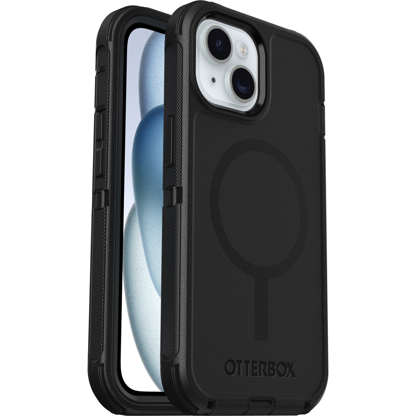 OtterBox Defender MagSafe Apple iPhone 16e/ iPhone 15/ iPhone 14/ iPhone 13 (6.1') Case Black- (77-97534), DROP+ 7X Military Standard, 7 Years Warranty 77-97534