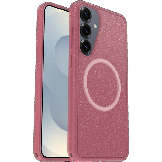 OtterBox Symmetry Clear Magnets Samsung Galaxy S25+ 5G (6.7') Case Foxberry (Pink) - (77-97599), DROP+ 3X Military Standard, 7 Years Warranty 77-97599
