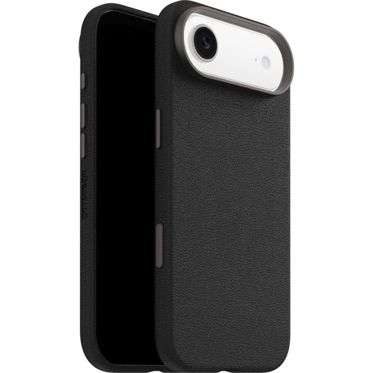 OtterBox Symmetry Cactus Leather MagSafe Apple iPhone Air (6.5') Case Noir Ash (Black) - (77-99029), DROP+ 3X Military Standard, 7 Years Warranty 77-99029
