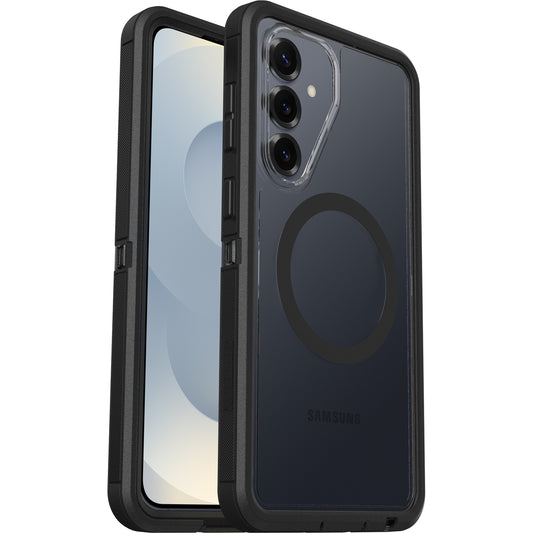 OtterBox Defender Pro XT Clear Samsung Galaxy S26+ 5G (6.7') Case Dark Side (Clear/Black) - (77-99897), DROP+ 7X Military Standard, 7 Years Warranty 77-99897