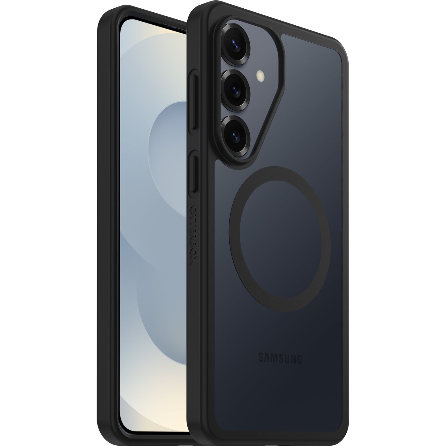 OtterBox React Magnets Samsung Galaxy S26+ 5G (6.7') Case Black Crystal (Clear/Black) - (77-99936), DROP+ Military Standard, 7 Years Warranty 77-99936