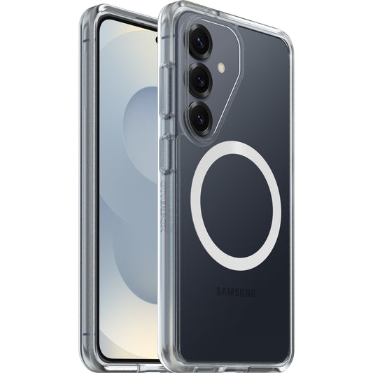 OtterBox React Magnets Samsung Galaxy S26 5G (6.3') Case Clear - (77-99941), DROP+ Military Standard, Raised Edges, 7 Years Warranty 77-99941