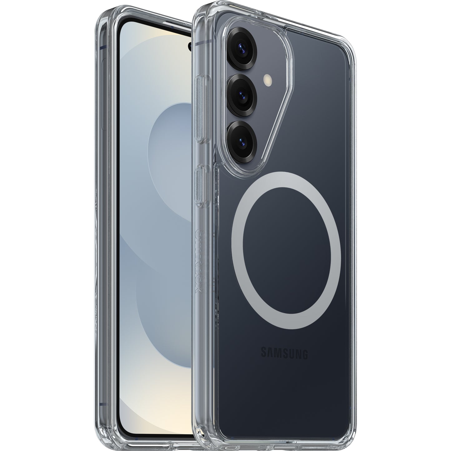 OtterBox Symmetry Clear Magnets Samsung Galaxy S26 5G (6.3') Case Clear - (77-99970), DROP+ 3X Military Standard, Raised Edges, 7 Years Warranty 77-99970