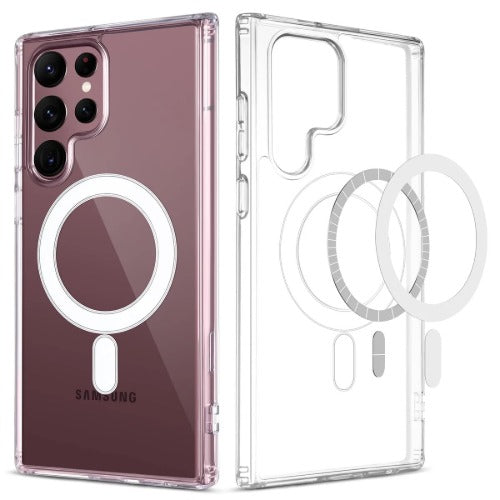 USP Samsung Galaxy S26 Ultra 5G (6.9') Magsafe Hard Crystal Clear Case - TPU Backplate, Rubberized Border, Scratch Resistant, 5 Years Warranty acwmss26u