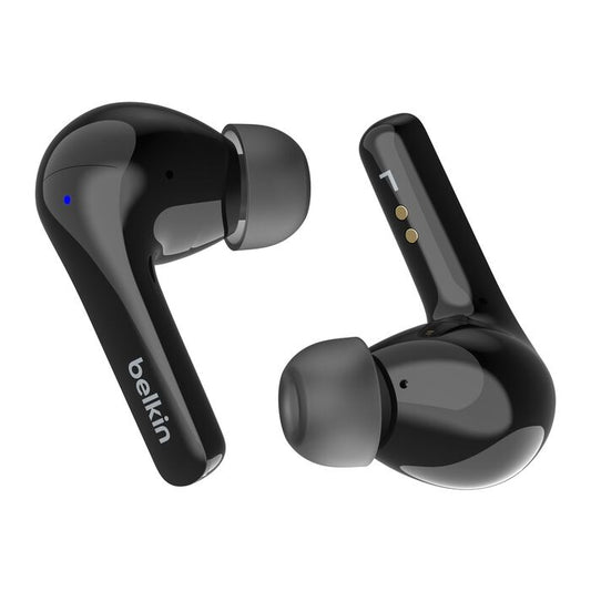 Belkin SoundForm Motion 2 True Wireless Earbuds - Black(AUC010fqBKV2), 33 Hours, Fast Charge, IPX5-Rated, Builit-in EQ presets, 2 Years Warranty AUC010fqBKV2