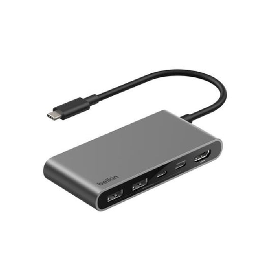Belkin Connect 5-Port USB-C Hub With Dual USB-C Ports - (AVC022fqSGY), 100W PD, 5Gbps, 1x 4K HDMI, 2x USB-A, 2x USB-C, 2 Years Warranty AVC022fqSGY