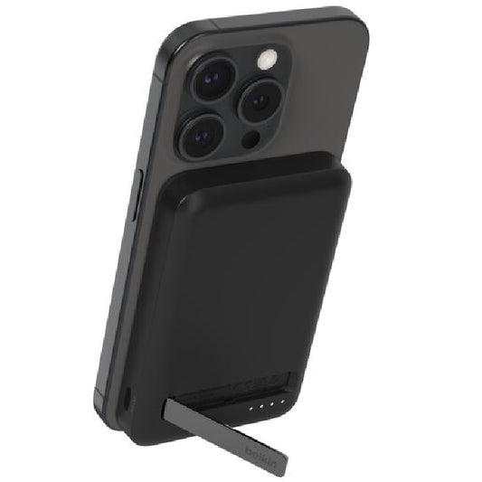 Belkin BoostCharge Pro 5k mAh Magnetic Power Bank With Qi2 + USB-C Cable (1M) - Black (BPD006btBK), 15W, 1xUSB-C, Overcharge Protection, 2 Years Warranty BPD006btBK