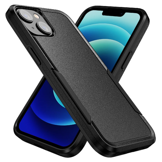 Phonix Apple iPhone 14 Plus Armor Light Case Black - Two Tough Layers, Port Covers, No Slip Grippy Edges, Durable, Rugged, Sleek, Pocket Fit CBALC14M