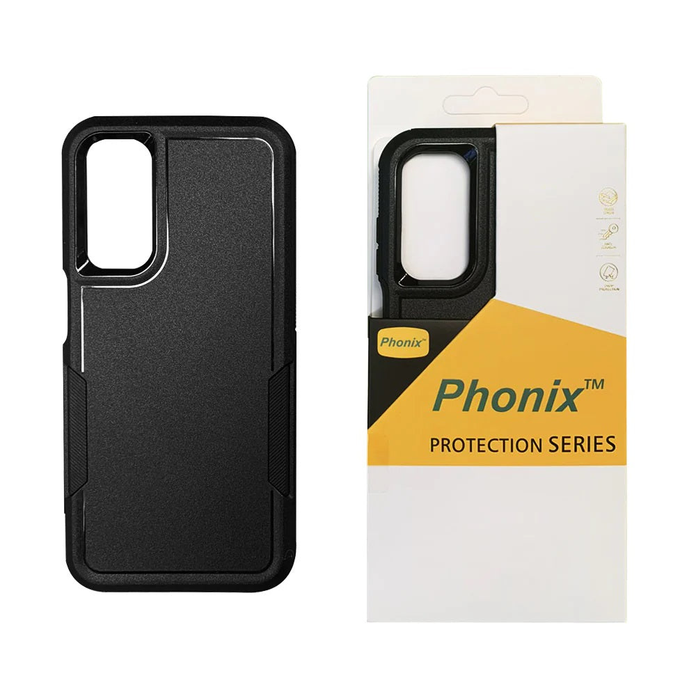 Phonix Rugged Samsung Galaxy A15 5G (6.5') Armor Light Case Black - No-Slip, Sleek, Drop-Protection, Strong & Durable, 3 Years Warranty CBALCA15