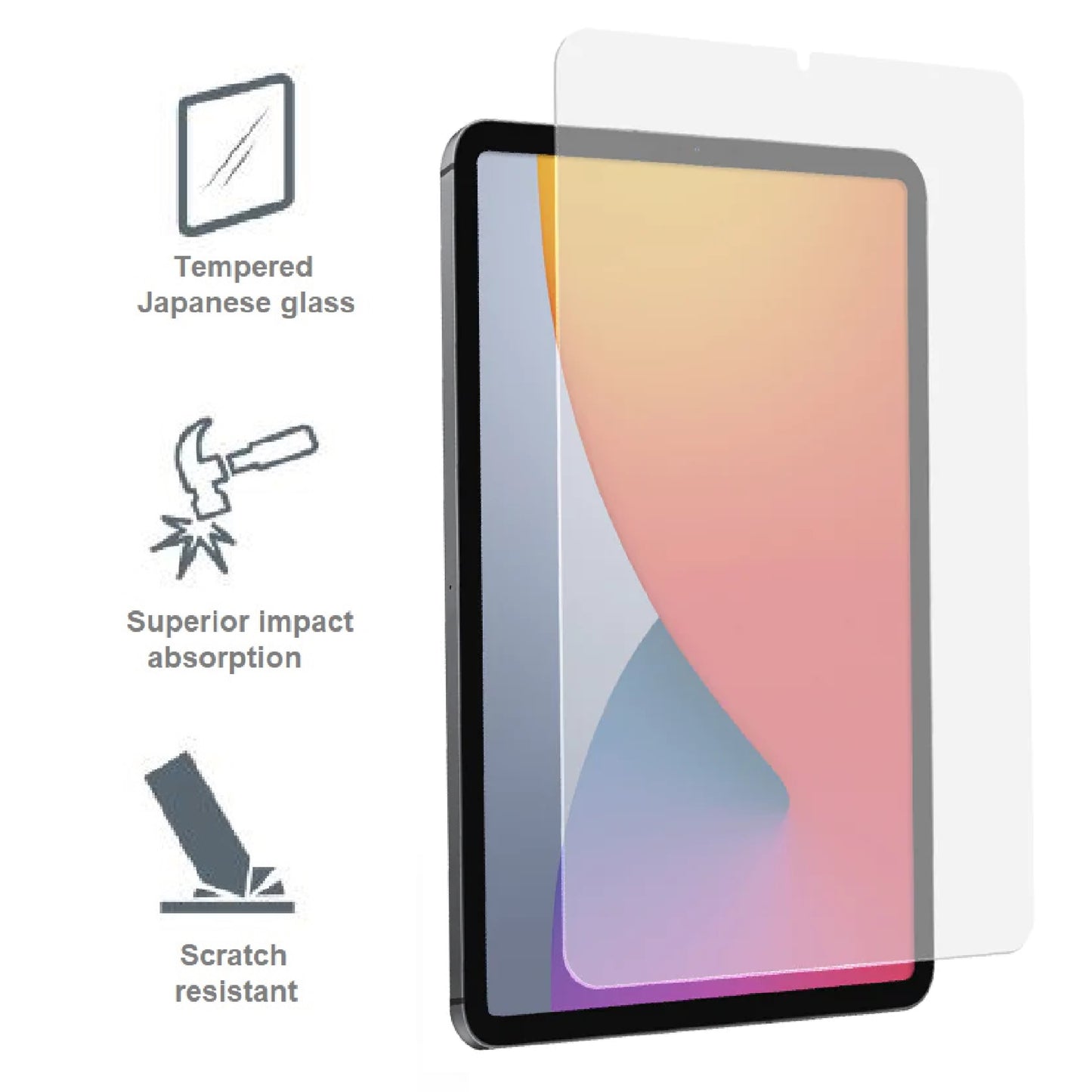 Cygnett OpticShield Apple iPad Mini A17 Pro (7th Gen) / iPad Mini (8.3') (6th) Tempered Glass Screen Protector - (CY3628CPTGL), 2 Years Warranty CY3628CPTGL
