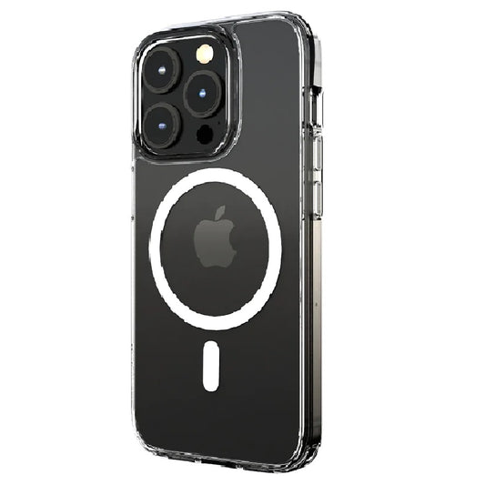 Cygnett AeroMag Apple iPhone 15 Pro (6.1') Magnetic Clear Case - (CY4580CPAEG), Raised Edges, TPU Frame, Hard-Shell Back, Magsafe Compatible, 4FT DropProof CY4580CPAEG